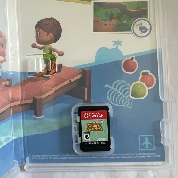 Nintendo Switch OLED in White with Animal Crossing game and case - Picture 2 of 3